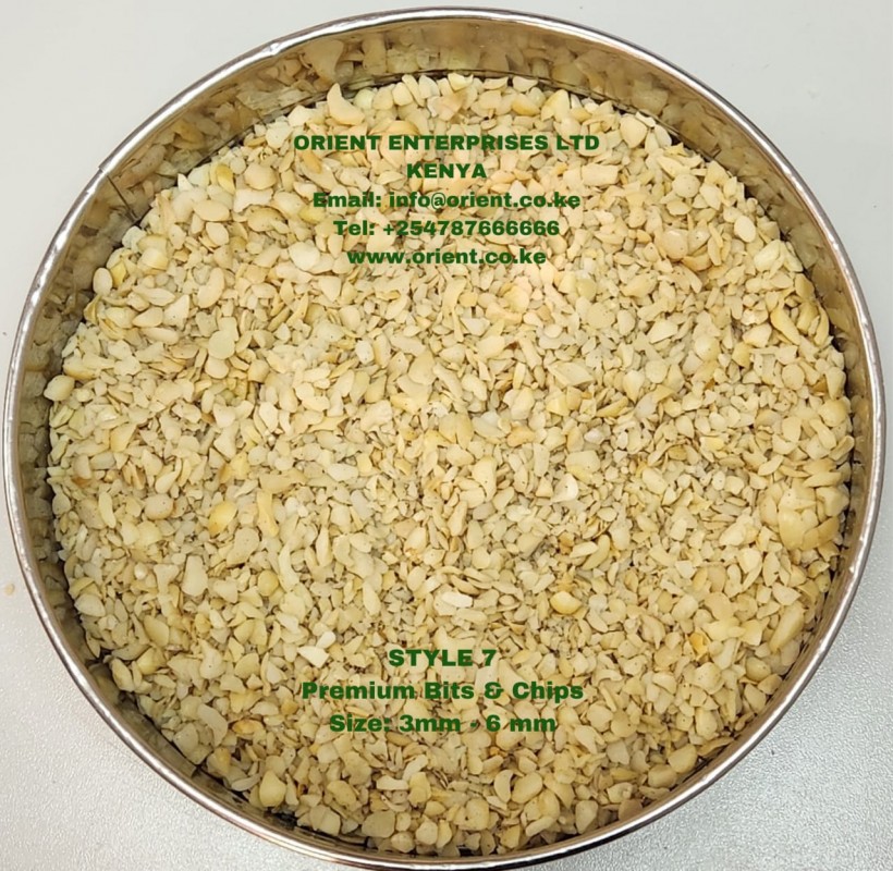 Macadamia Kernel Style 6(Size 5mm-9mm) from Kenya